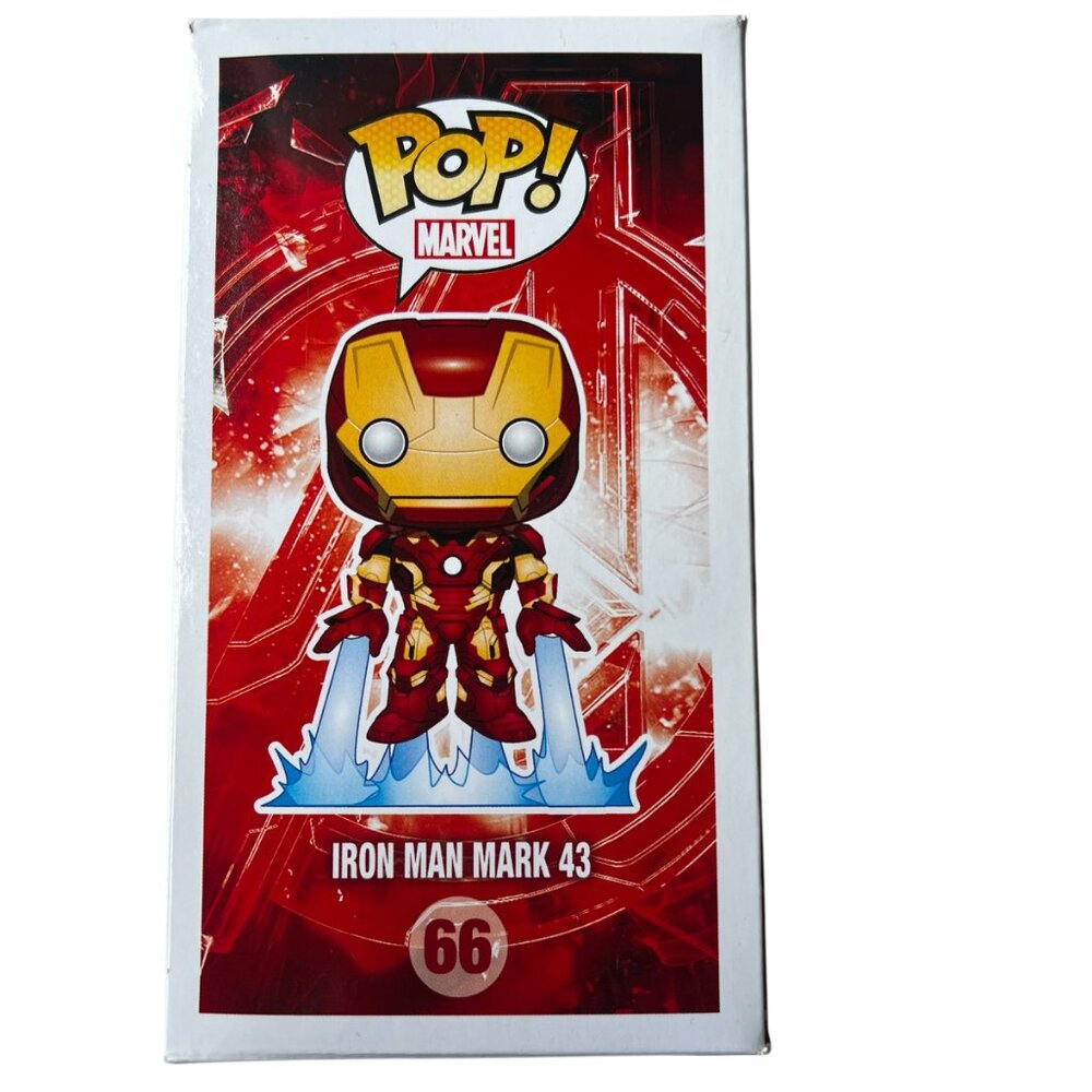 Funko POP Iron Man Mark 43 #66 Released 2015 in Avengers Age of Ultron Series - Picture 4 of 6